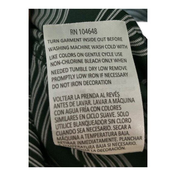 Knights Apparel USF Bulls Polo Shirt Green White Striped Men’s Size L - Picture 7 of 7